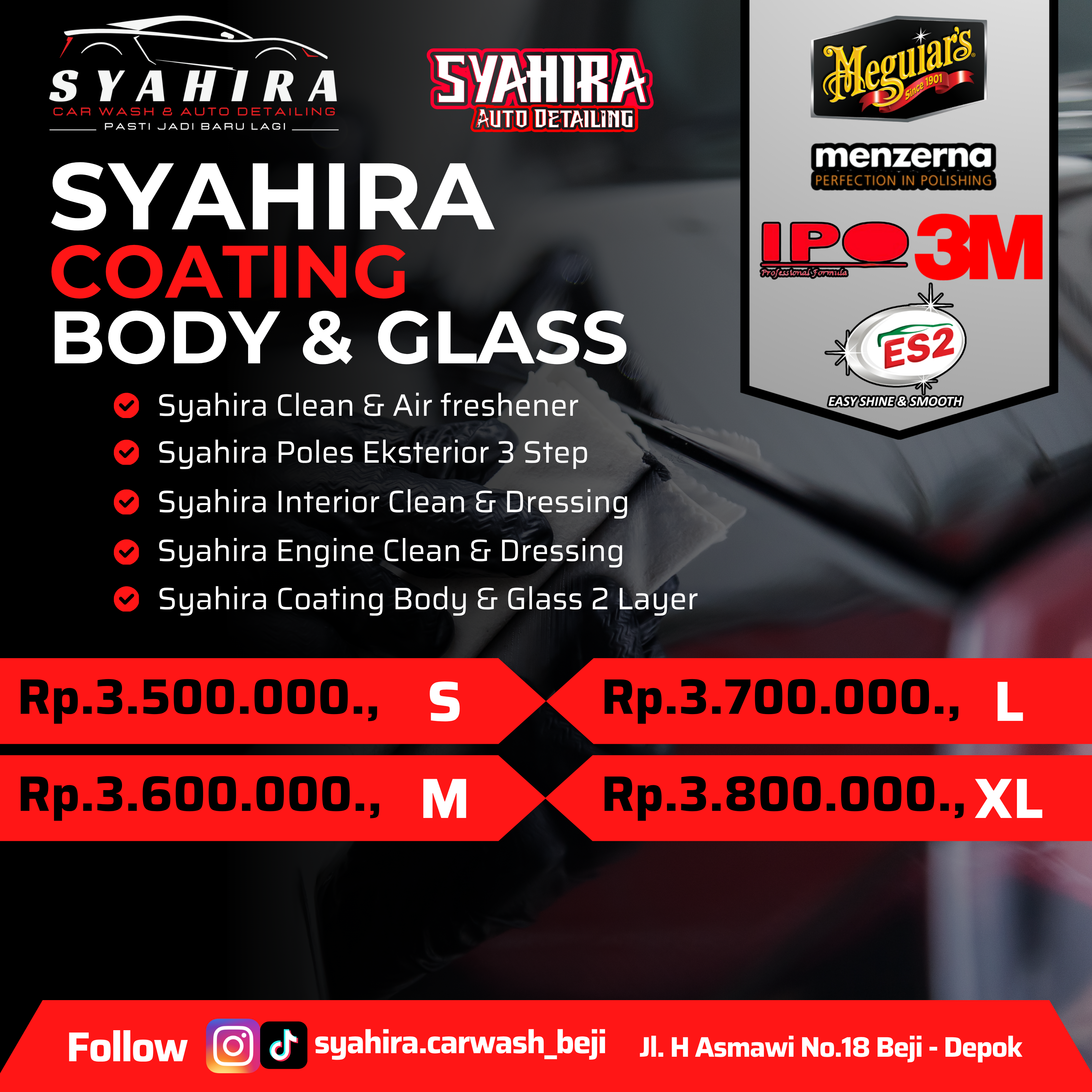 Syahira Coating Body & Glass